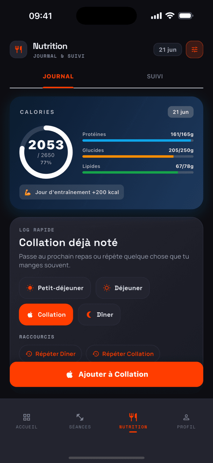 MyZenkaiFit — Nutrition